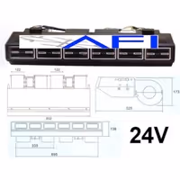 ACTECmax Evaporador Universal 6R 24V Negro ACTECmax EV2115 Colombia