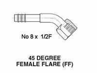 ACTECmax Fitting Flare Semicurvo 13/32" ACTECmax FT5108 Colombia