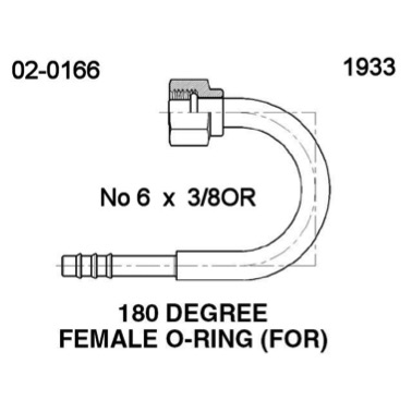 ACTECmax Fitting Oring 180º 5/16"x3/8" ACTECmax FT5348A Colombia