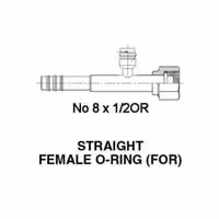 ACTECmax Fitting Oring Recto 13/32" con Válvula R134a ACTECmax FT5571 Colombia