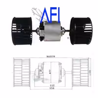 GP Motor 2 ejes con Blower 200W/24V (278x104mm) GP MT3058 Colombia