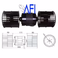 GP Motor 2 ejes con Blower 200W/24V (300x105mm) GP MT3026 Colombia