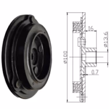 ACTECmax Plato de Clutch HS13NN (BT-50 11-14, Ranger 11-14) ACTECmax PC6218 Colombia
