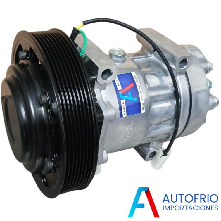 AFI Compresor 709 Toma de Potencia Horizontal Pad Volkswagen (8PK 176mm 24V) SHD 7H15 4116 AFI CP4116T Colombia