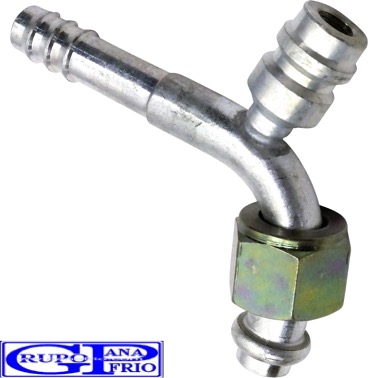 GP Fitting Oring Curvo 13/32 con Válvula de servicio R134a GP FT0152 Colombia
