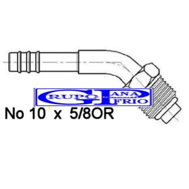 GP Fitting Macho-Oring Semicurvo 1/2" GP FT0158 Colombia