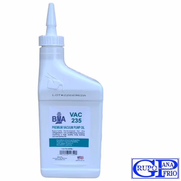 Aceite para Bombas de Vacío VAC 235 BVA (1/2 Litro) AC2289 Colombia