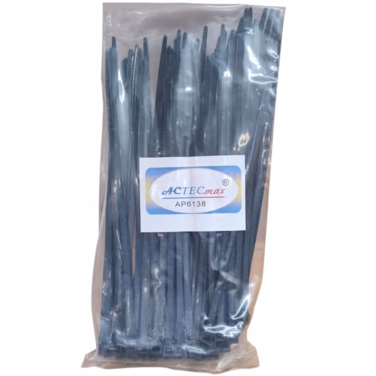 ACTECmax Amarres Plásticos 5,0x200mm Negro (100un) ACTECmax AP6138 Colombia