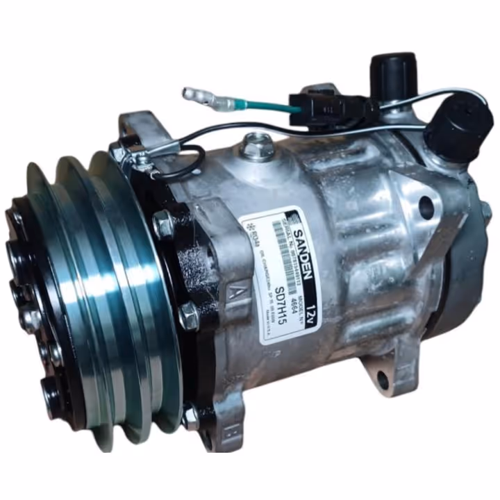 SANDEN Compresor 709 Oreja Vertical OR JD (2A 132mm 12V) 7H15 4664/8220 Sanden CP4664S Colombia