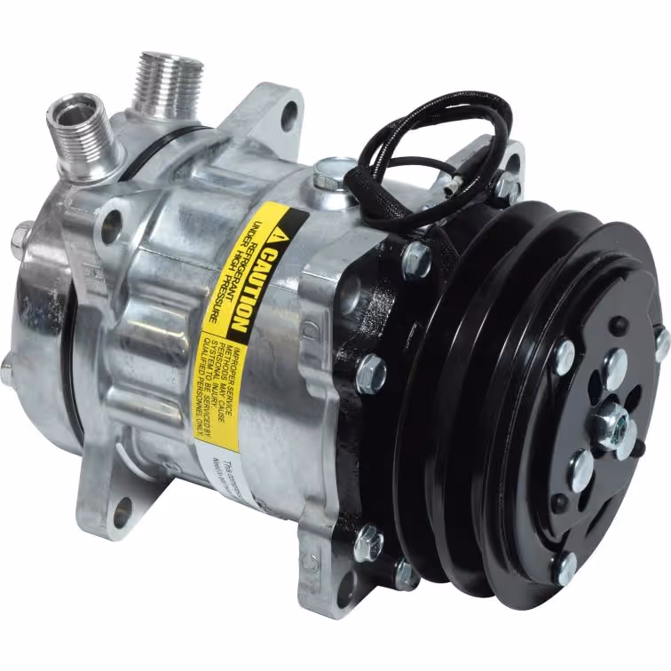 AFI Compresor 708 Oreja Vertical Orientación JD (2A 125mm 12V) 7H13 7312 AFI CP7312T Colombia