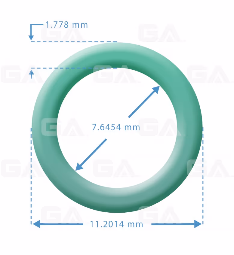 Oring verde 5/16 (KIT 50pcs) OR0011 Colombia