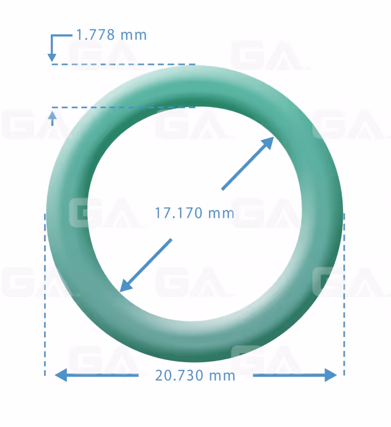 Oring Verde 5/8 (Kit 10pcs) OR0017 Colombia