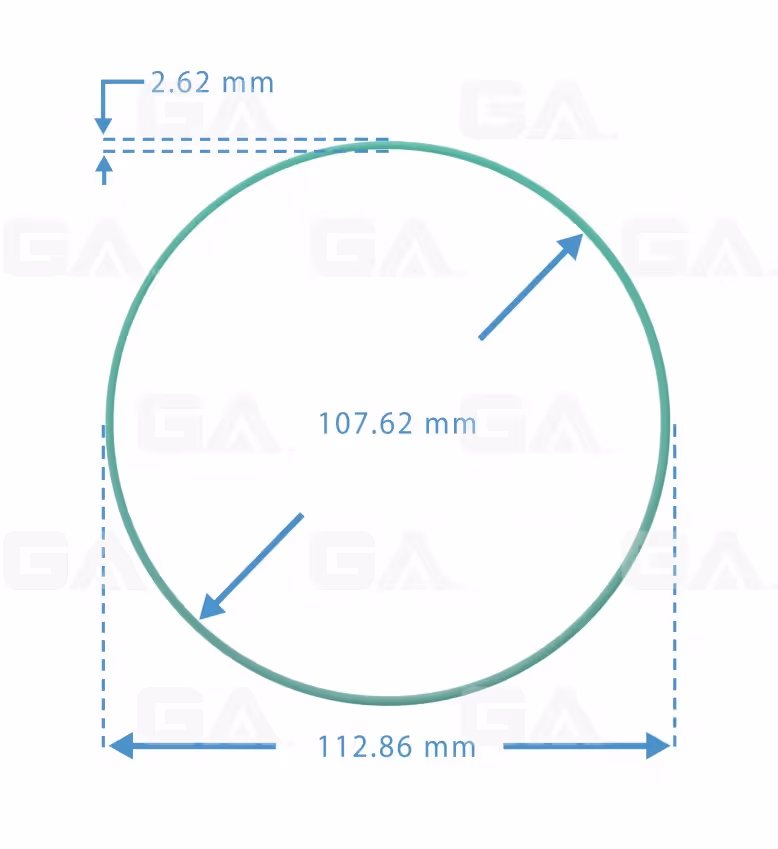 GA Empaquetaduras Oring de Cuello GM Verde Siliconado GA OR0156 Colombia