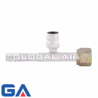 GA Fitting Oring Recto 13/32" con Válvula R134a GA FT1065 Colombia