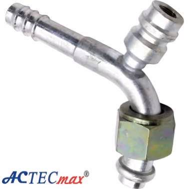 Fitting O-ring Curvo 13/32" con Valvula de Servicio R134a FT7516A Colombia