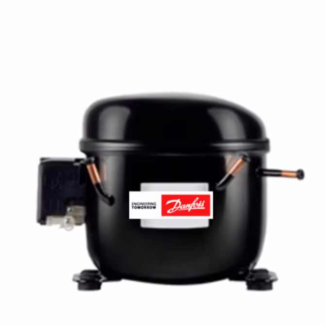 DANFOSS Compresor Hermético 1/3+HP 10,70cm3 R134A 115/127V (LMBP) GLY12NRb Danfoss RC0014 — Refrigeración Comercial Colombia