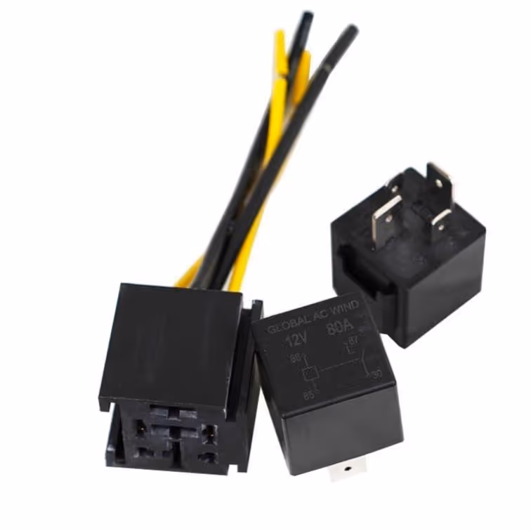 Relay Universal 4P 12V/80A con Soquet SW5001A Colombia